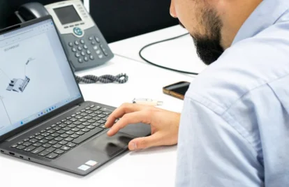 man using computer