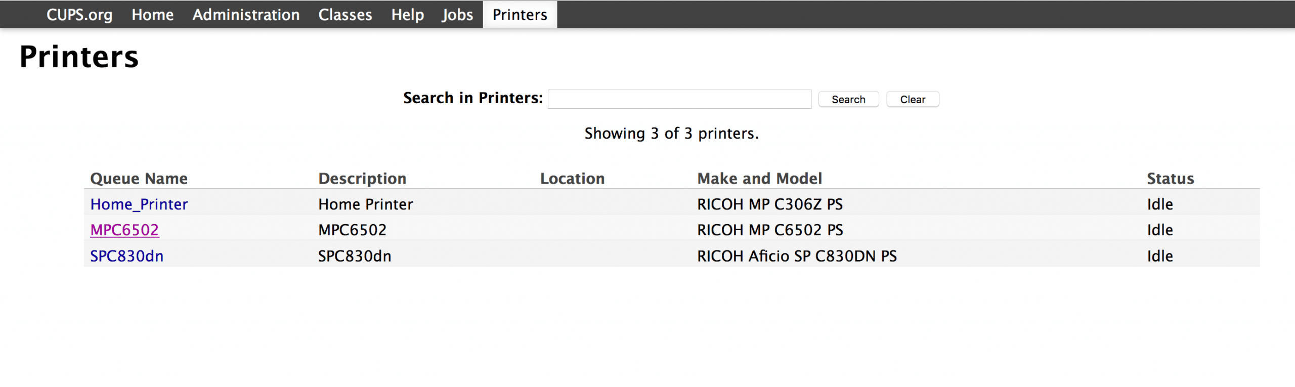 choose printer